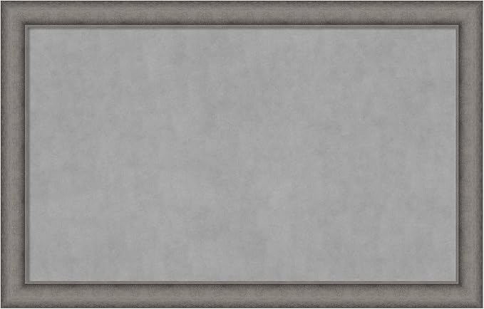 Amanti Art Grey Framed Magnetic Board 28x44 Large Vision Board by AmantiArt