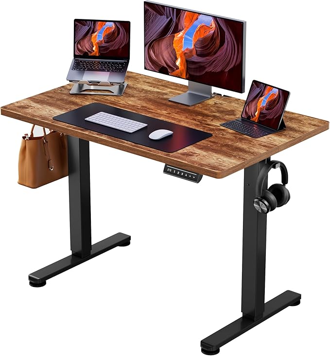 ErGear Height Adjustable Electric Standing Desk, 40 x 24 Inches Sit Stand up by ErGear