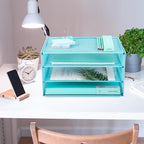 EASEPRES Paper Organizer Tray, 3 Tier Mesh Desk File Organizer Letter Sorter - Image 5