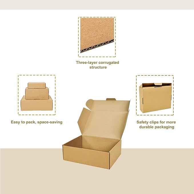 WINHPH 12x9x4 Inches Shipping Boxes - Image 3