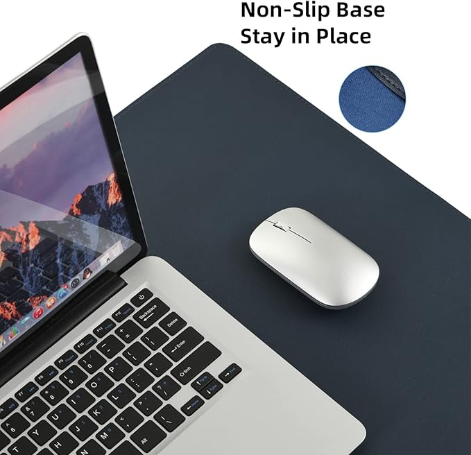 Wolaile PU Leather Desk Pad Blotter, 36x17in Non-Slip Large Mouse Pad/Writing - Image 4