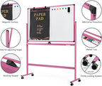 Large Dry-Erase Rolling Magnetic Whiteboard - Image 3