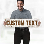 Custom Sign, Custom Street Sign, 11 Font Colors, 13 Font Styles, 4 Hole Options - Image 2