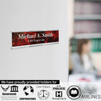 Engraved Custom Door Plate Charcoal Marble Pattern Plastic Office Door Sign - Image 4