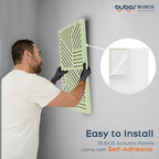 BUBOS 4 Pack Thickened Acoustic Panels, 23.6''x11.8'' Self-Adhesive Sound - Image 8