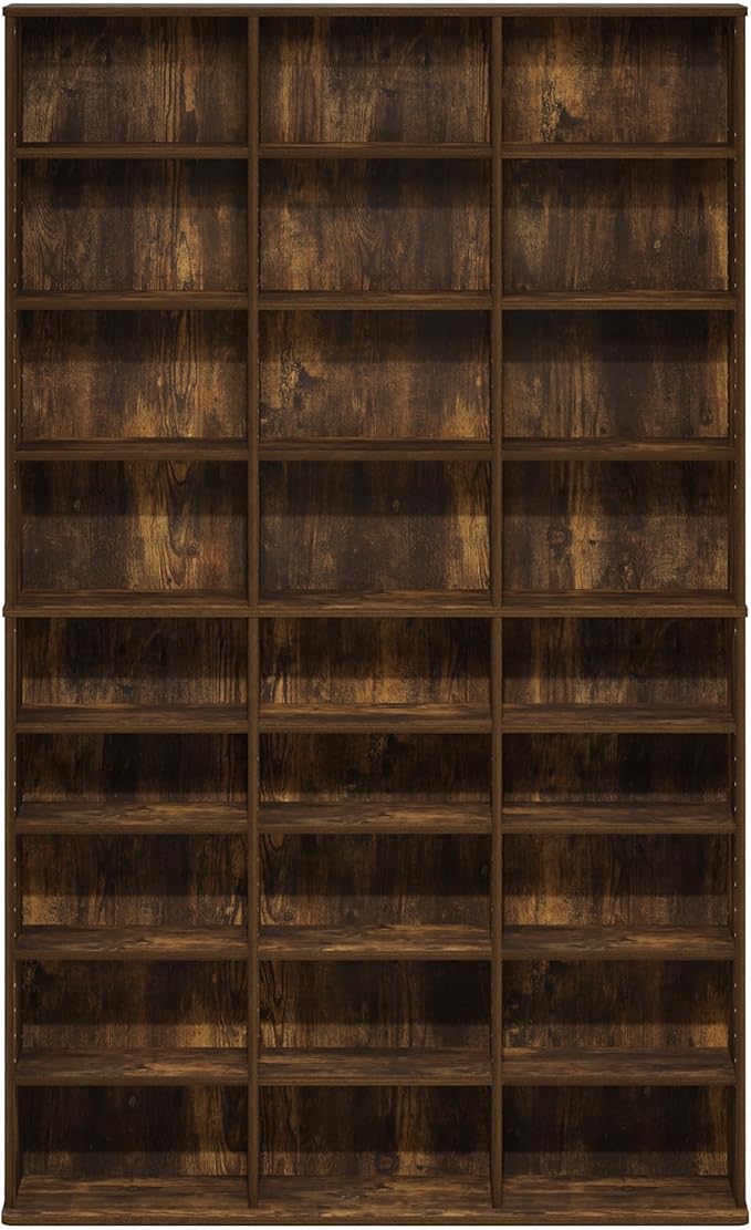 Furinno Jaya DVD Shelf, 24-Shelf Wide CD Rack, Media Shelf - Image 6