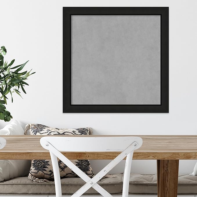 Amanti Art Black Framed Magnetic Board 23x23 Medium Vision Board - Image 5
