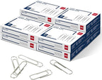 Deli Jumbo Paper Clips Smooth, 1000 Large Paper Clips, 10 Boxes of 100 Each by delioffice