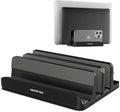 AboveTEK Vertical Laptop Stand Holder, 3 Slots Aluminum Desk Stand by AboveTEK