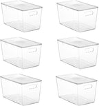 Vtopmart 6 Pack Clear Stackable Storage Bins by Vtopmart
