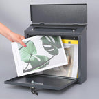 xydled Mail Boxes with Key Lock, Locking Mailbox Wall Mounted, Large Capacity - Image 3