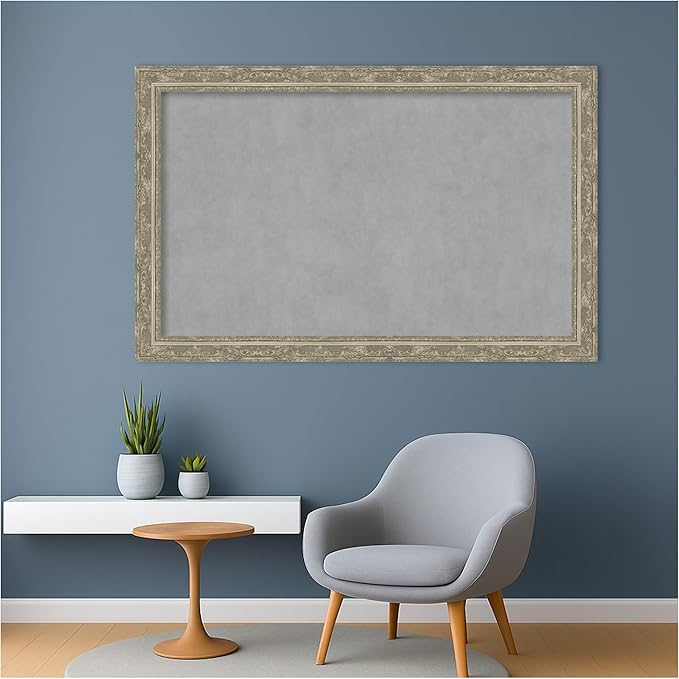 Amanti Art Silver Framed Magnetic Board 28x44 Large Vision Board - Image 5