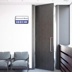 Set of 5 –Sturdy & Elegant Black Aluminum Wall Mount Name Plate Holder - Image 5