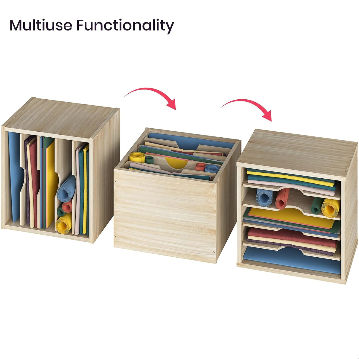 Ballucci 5-Tier File Organizer for Desk, Mail Sorter, Office Desk Organizatio...