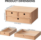 Kirigen Natural Wooden Desktop Organizer - Image 2