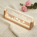 Custom Name Plate for Desk, Personalized Light Up Acrylic Desk Name Plate - Image 6