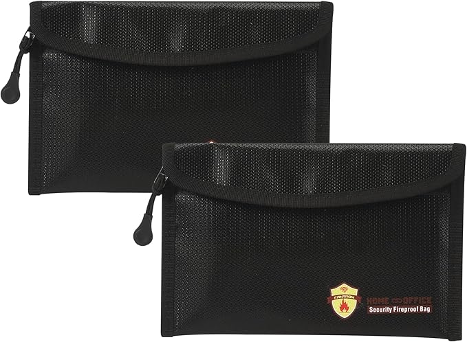 2 Pack Small Fireproof Bag, Non-itchy Fireproof Wallet Bag by Unknown