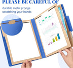 12 Pcs Classification Folders Letter Size 3 Pocket Dividers Employee File Folder - Image 3