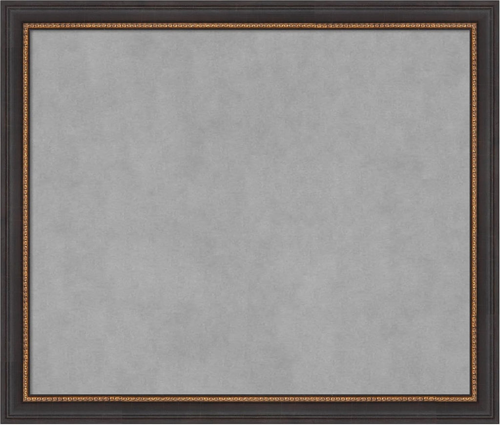 Amanti Art Black Framed Magnetic Board 23x27 Medium Vision Board