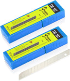 Gomake 100PCS 9mm Box Cutter Knife Replacement Blades 60 Degree Carbon Steel by Gomake