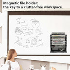 KZWKRG 6 Tier Magnetic File Holder, Large Capacity Mesh Hanging Wall Organizer - Image 7