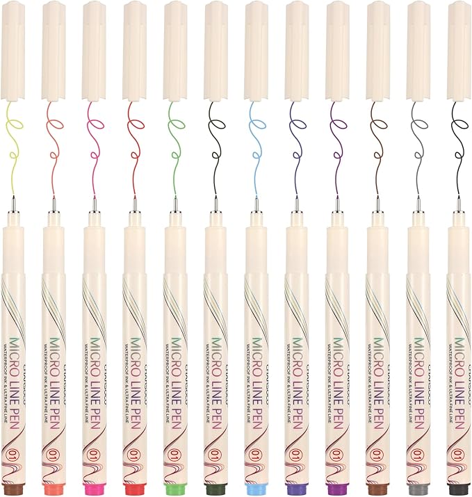 CHARSOCO 01 Micro Fine Point Pen Set by CHARSOCO