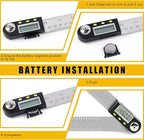 Delgada 12 inch/300mm Digital Angle Finder Tool Stainless Steel Digital - Image 4