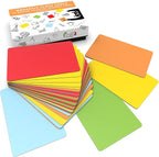 Attractivia Dry Erase Magnetic Labels 3.7 x 2.8 in, Solid Colors, Medium Dry by Attractivia