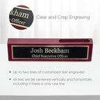 Business Wood Name Plate for Desk | Custom Desk Name Plate Personalized Gift - Image 3