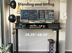 FEZIBO 63 x 28 Inch Deeper Height Adjustable Electric Standing Desk - Image 9