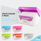 Enday Index Card Holder Purple, 3x5 Note Flash Card Organizer Case, Index Card - Image 5