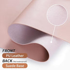 Bloss Pink Desk Mat, Waterproof Non-Slip Leather Desk Pad, Large Mouse pad - Image 3