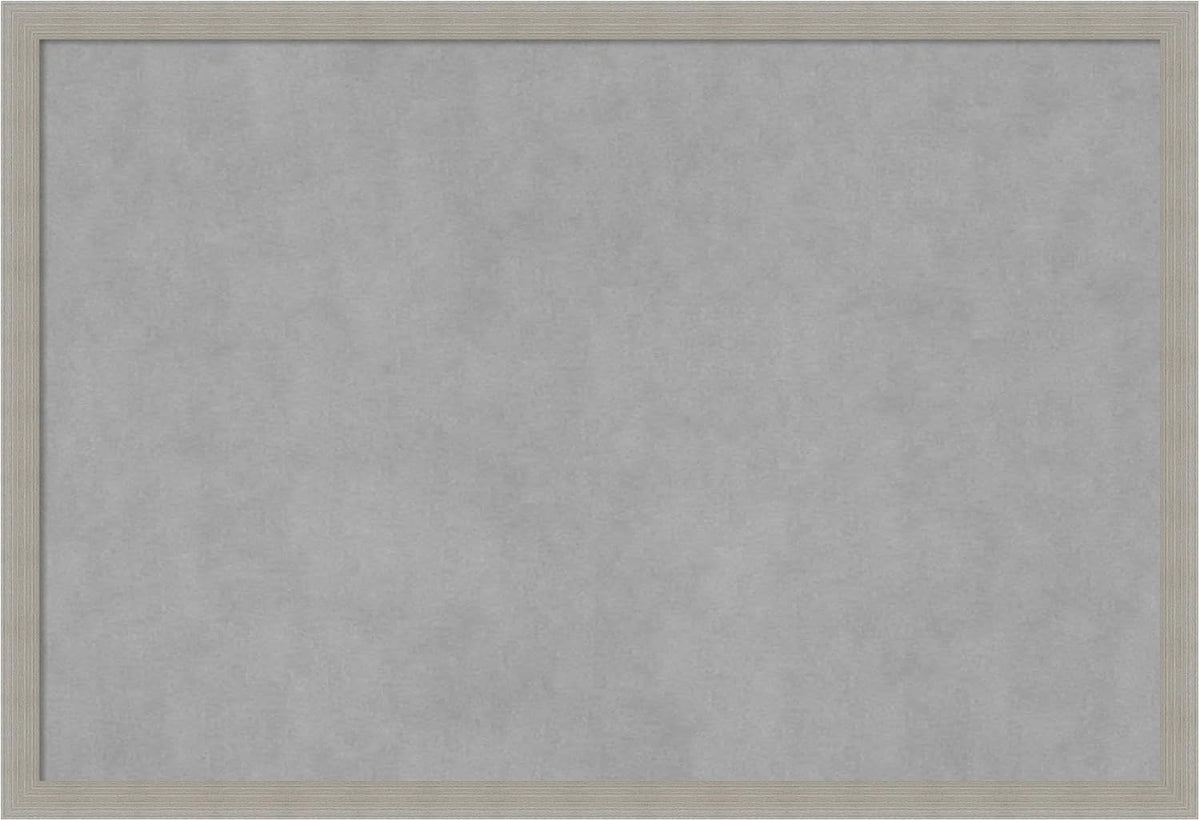 Amanti Art Grey Framed Magnetic Board 26x38 Large Vision Board