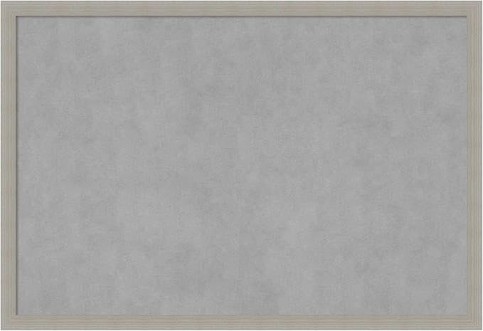 Amanti Art Grey Framed Magnetic Board 26x38 Large Vision Board by AmantiArt