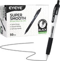 EYEYE G-103 Retractable Gel Pens Black 0.7mm, 50 Pack Medium Point Gel Ink Pens by eyeye