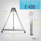 U.S. Art Supply 15" High Aluminum Tabletop Display Easel - Image 2