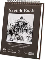 Fuxi 9" x 12" Sketch Book, Top Spiral Bound Sketch Pad, 100 Sheets 68lb/100gsm - Image 9