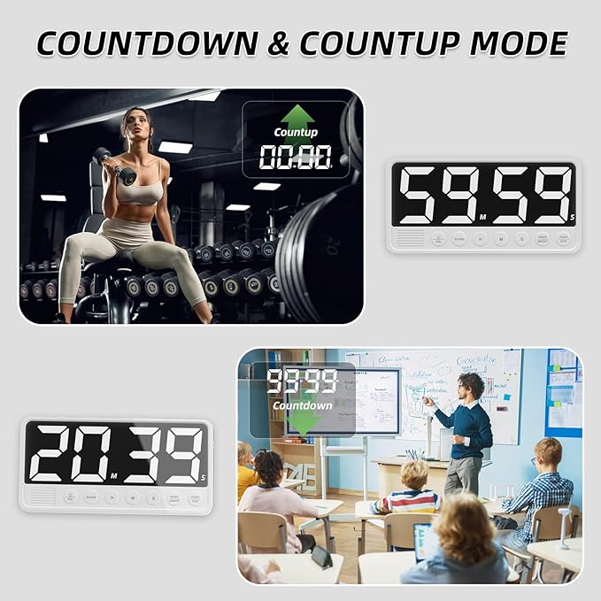 PULIVIA Extra-Large Display Digital Kitchen Timer - Image 3