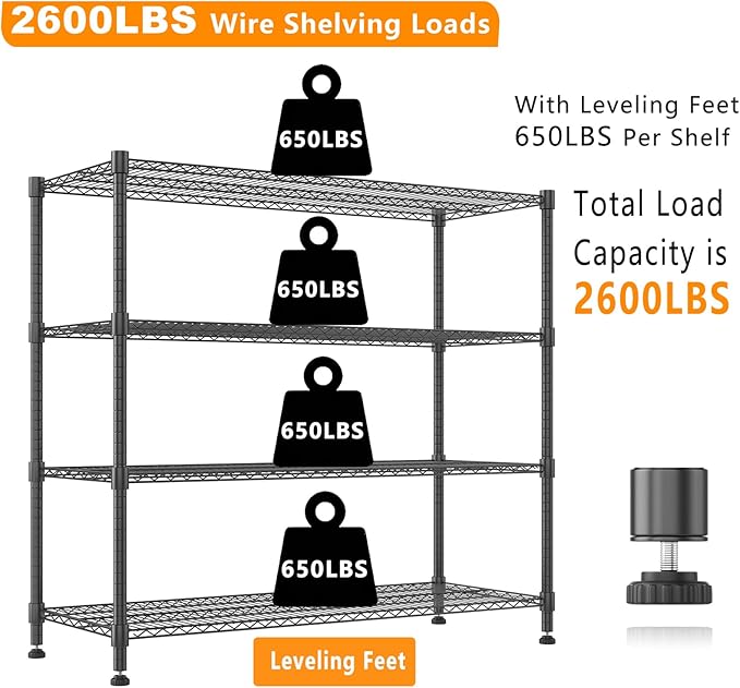 Himimi 4 Tier Wire Shelving - Image 7