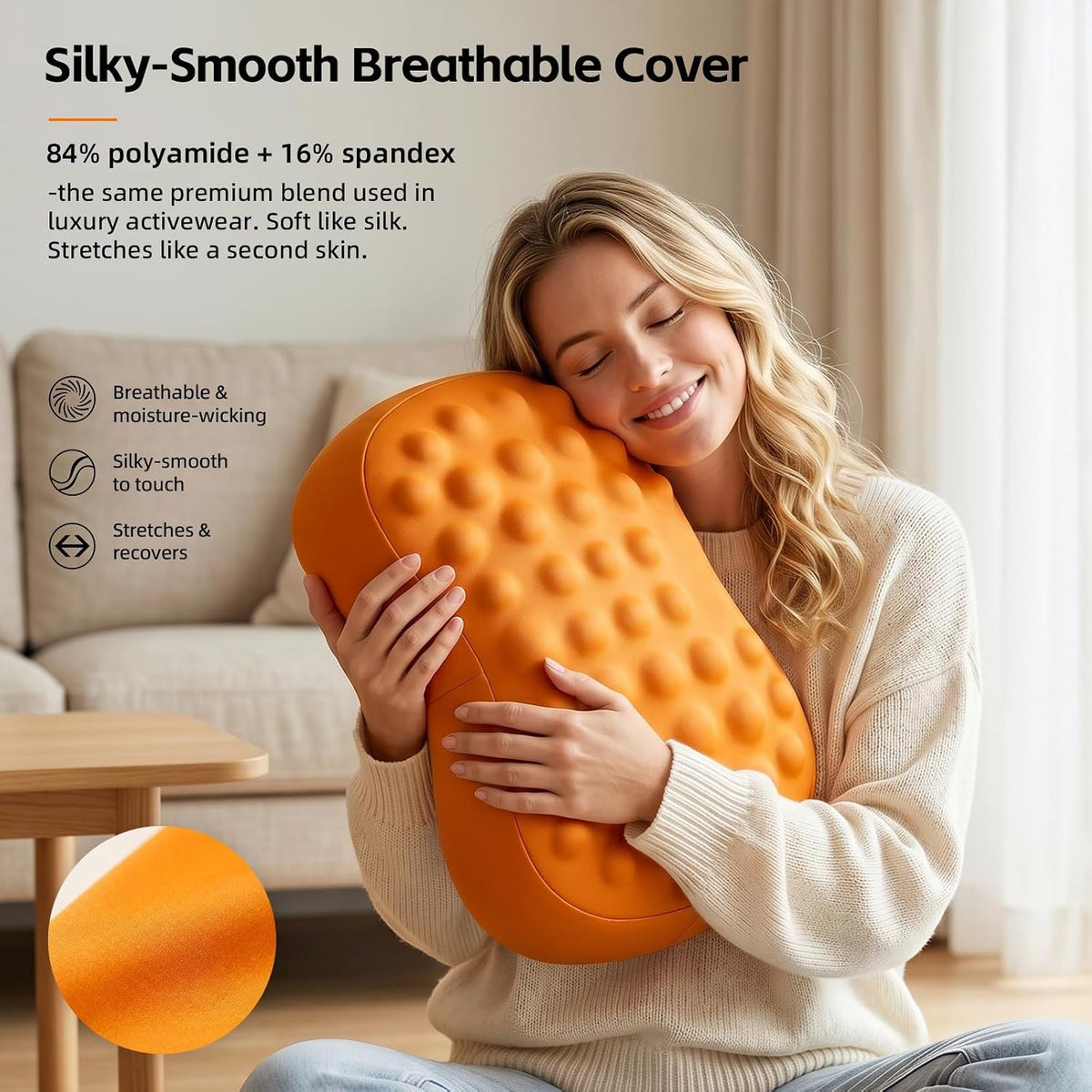 Foot Rest Under Desk at Work, Ergonomic Memory Foam Foot Stool