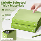 SUNEE 3 Ring Binder 1 Inch 1 Pack, Tender Green - Image 4