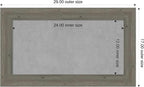 Amanti Art Grey Framed Magnetic Board 17x29 Small Vision Board - Image 4