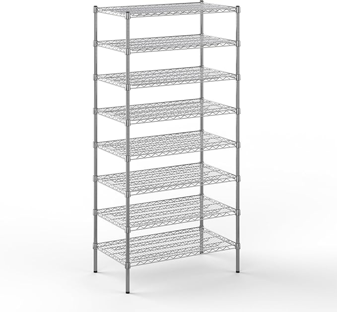 Regal Altair 21" Deep x 36" Wide x 74" Height Wire Shelving Kit | 8-Tier | NSF by Regal+Altair