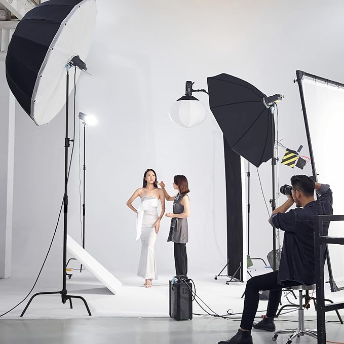 Soonpho 2 Pack 100% Heavy-Duty Steel C-Stand, Pro Photography Light Stand - Image 7