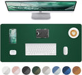 Leather Desk Pad Protector, Desk Mat, Large Mouse Pad, Non-Slip Desk Pad by AFIING