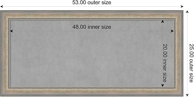 Amanti Art Silver Framed Magnetic Board 25x53 Oversize Vision Board - Image 4