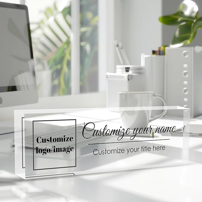 Custom Office Name Plate for Desk, Desk Name Plate Personalized, Personalized - Image 2