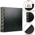 LETVPVOW Vintage Hardback 3 Ring Binder 2 Inch, Professional Leather Binders 2 - Image 3