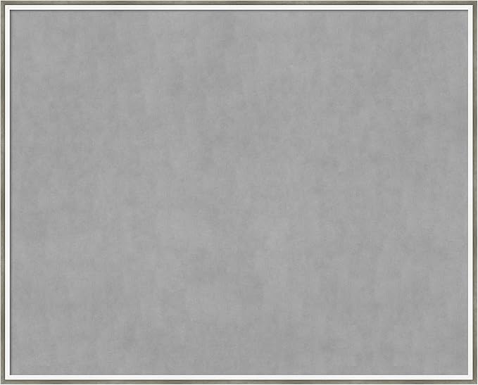Amanti Art Silver Framed Magnetic Board 33x41 X-Large Vision Board by AmantiArt