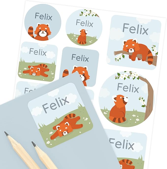 Large Name Labels for Kids by Teddylabels
